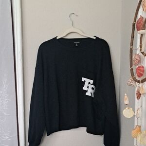 True Religion Black Crew Neck Sweater